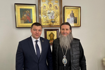 Митрополит Даниил встретился с врип города Кургана Антоном Науменко