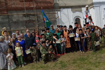 На престольном празднике в зауральском храме состоялось верстание в казаки