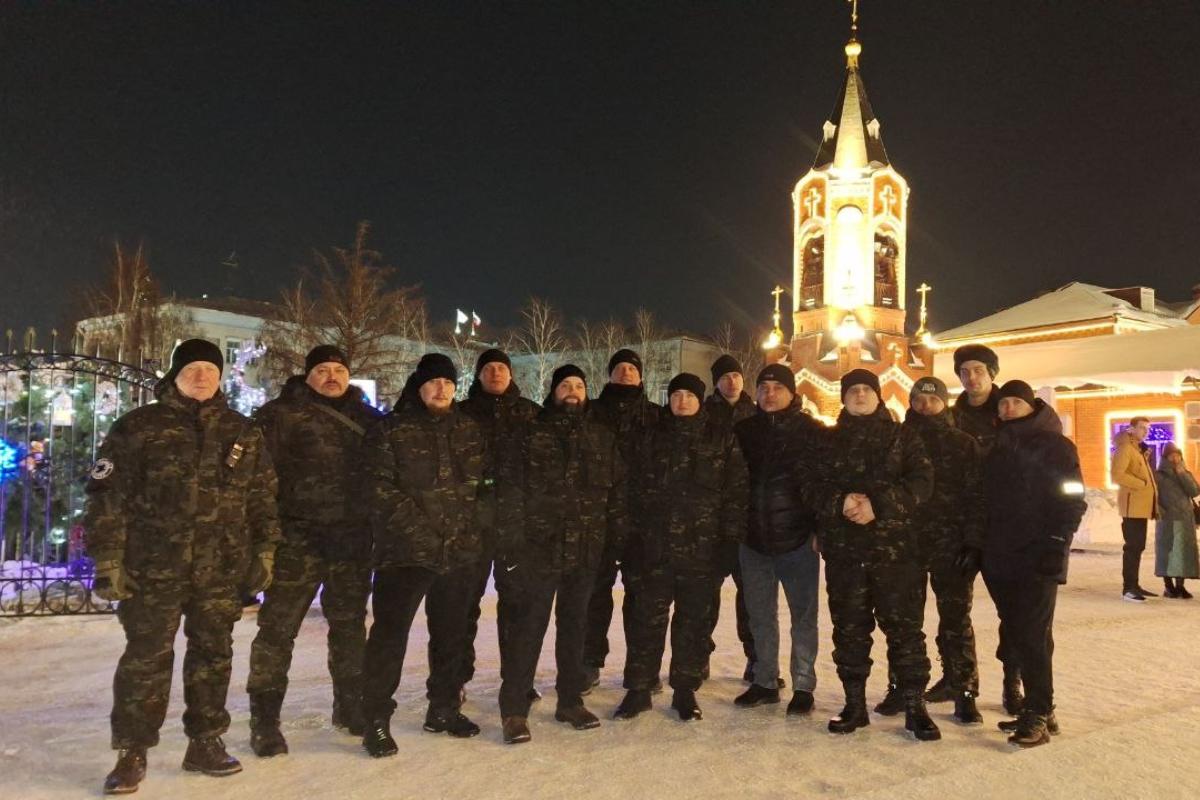 В Кургане в Рождественскую ночь дружина «Русской Общины» патрулировала у кафедрального собора