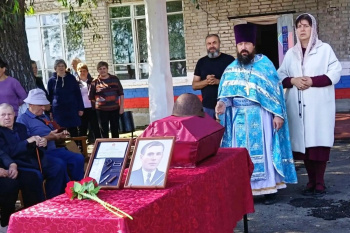 Священник в Половинском районе принял участие в церемонии перезахоронения воина-земляка