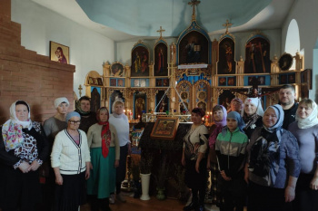 В храме села Большое Раково совершили очередную Обедницу мирским чином