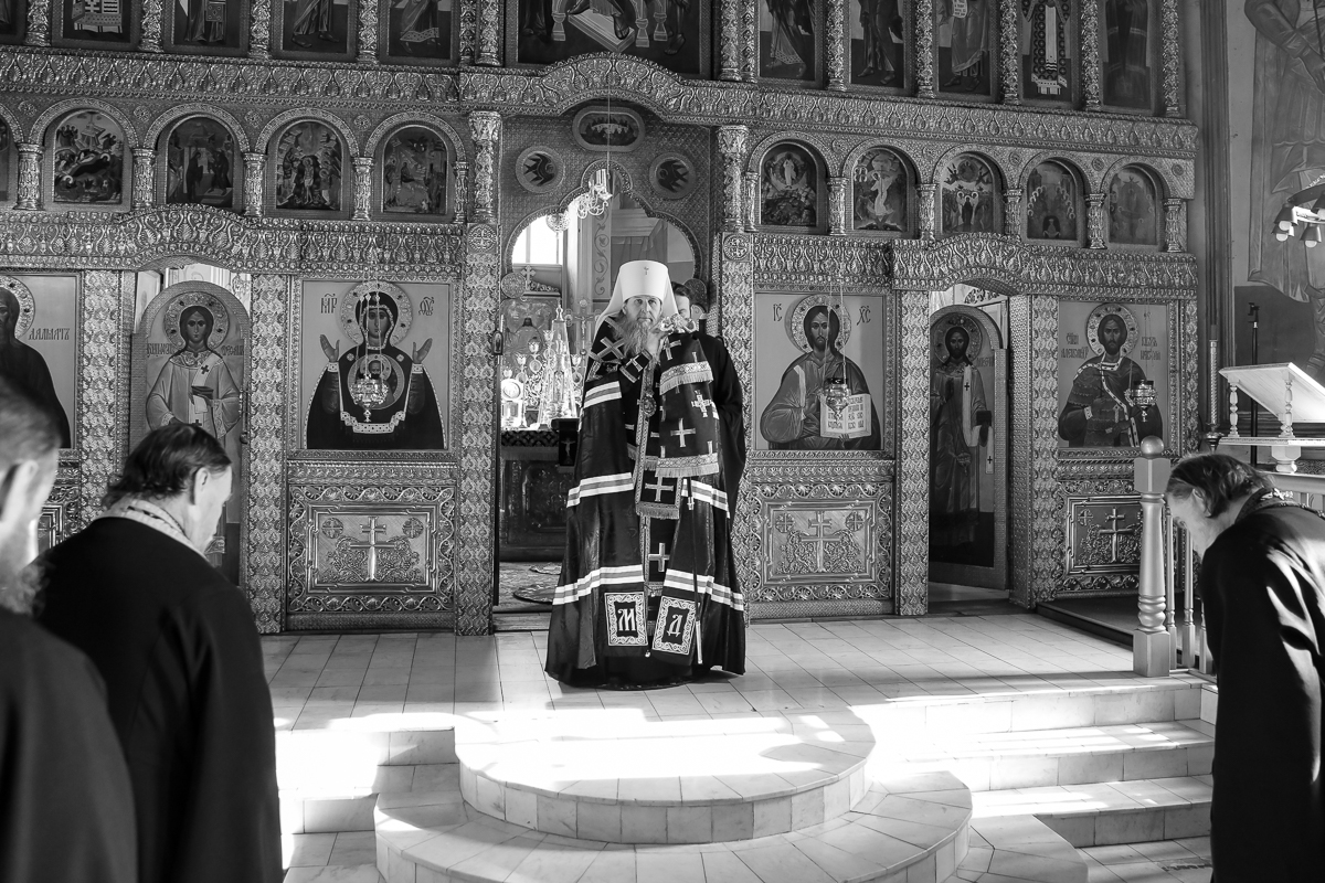 Во вторник Первой седмицы Великого поста митрополит Даниил после уставного богослужения совершил заупокойную Литию