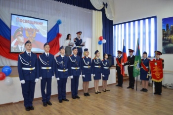 В церемонии посвящения в кадеты принял участие курганский священник