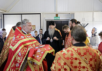 В храме села Садовое совершена первая архиерейская Литургия