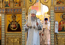 Глава Курганской митрополии совершил праздничное богослужение в кафедральном соборе Кургана