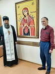 В молебной комнате Курганского кардиодиспансера состоялся первый молебен