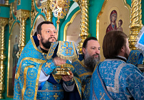 В престольный праздник в Казанском Чимеевском мужском монастыре прошла архиерейская Литургия