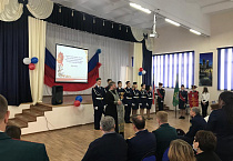 В церемонии посвящения в кадеты принял участие курганский священник