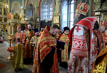 На Пасхальной великой вечерне священники Курганской епархии были удостоены церковных наград