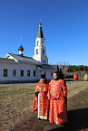 В Верхтеченской обители митрополит Даниил возглавил пасхальную Литургию