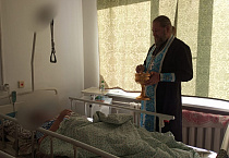Хоспис в селе Садовое снова посетил священник