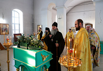 В день памяти святителя Агафангела митрополит Даниил совершил Литургию в Казанской Чимеевской обители