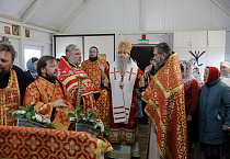 В храме села Садовое совершена первая архиерейская Литургия