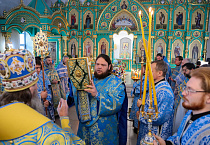 В престольный праздник в Казанском Чимеевском мужском монастыре прошла архиерейская Литургия