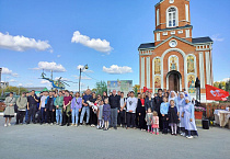 В курганском храме провели противоабортную акцию "Они могли бы пойти в школу"