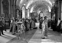Первая в Великом посту Литургия Преждеосвященных Даров совершена в Александро-Невском соборе Кургана