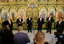 В праздник Крещения Господня ансамбль «Дорос» выступил в Троицком соборе Кургана