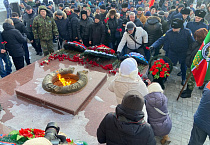 Курганский священник участвовал в митинге в память воинов-афганцев