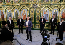 В праздник Крещения Господня ансамбль «Дорос» выступил в Троицком соборе Кургана