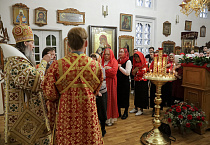 В Курганском храме Рождества Христова состоялась архиерейская пасхальная Литургия