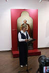 В Кургане священник-участник СВО, выступил в музее на открытии выставки «Воинство небесное и земное»