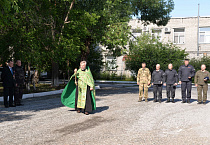 В Кургане священник совершил молебен за здравие защитников Отечества
