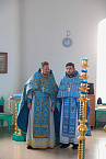 В возрожденном храме Чимеевского монастыря прошла первая архиерейская Литургия и освящение нового иконостаса