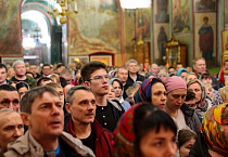 Пасху Христову встретили в главном соборе Зауралья