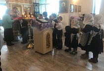 В Благовещенском храме Кургана прошла традиционная общегимназическая Литургия