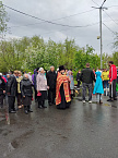 В Петухово настоятель участвовал в праздновании Дня Победы