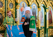 Митрополит Даниил в пятый раз совершил Литургию в престольный праздник Свято-Троицкого собора Кургана