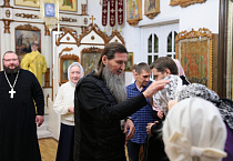 Глава Курганской митрополии совершил Литургию в Христорождественском храме Кургана
