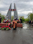 В Петухово настоятель участвовал в праздновании Дня Победы