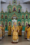 В день памяти святителя Агафангела митрополит Даниил совершил Литургию в Казанской Чимеевской обители