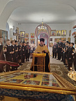 Ученики кадетского класса побывали в храме микрорайона Рябково