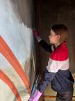В кафедральном Александро-Невском соборе города Кургана возобновились работы по очистке стен от многолетней копоти