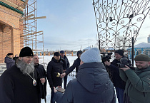 В новом Казанском храме в Чимеево прошел первый молебен