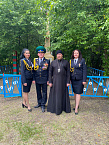 Курганский священник принял участие в открытии памятника ветеранам локальных войн и военных конфликтов