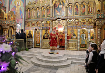 В престольный праздник Александро-Невского кафедрального собора прошла Литургия двух архиереев