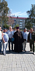 В Кургане священник поздравил десантников с днём ВДВ