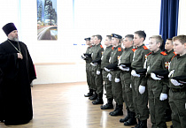  Курганский священник  принял участие в церемонии  посвящения в кадеты