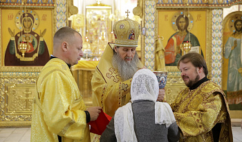 Литургия в день памяти свт. Агафангела исп., митр. Ярославского