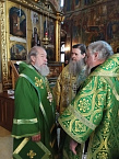 Митрополит Даниил сослужил Святейшему Патриарху Кириллу в день памяти преподобного Сергия Радонежского