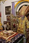 Митрополит Даниил совершил Литургию в храме прп. Сергия Радонежского поселка КГСХА