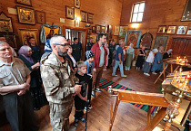 В Кургане праздник Вознесения Господня зауральские сотрудники МЧС встретили в Георгиевском  храме
