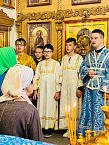 В курганском храме на богослужении побывали представители мультицентра «Смолин»