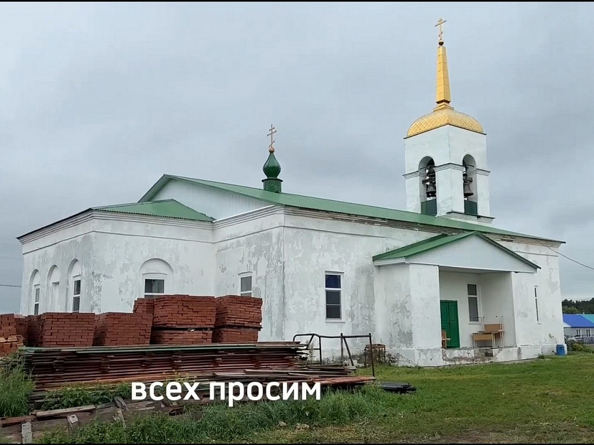 В селе Утятском приступили к благоустройству прихрамовой территории