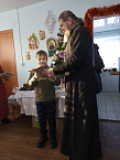 Ученики Садовской школы в день Рождества Христова побывали в местном храме