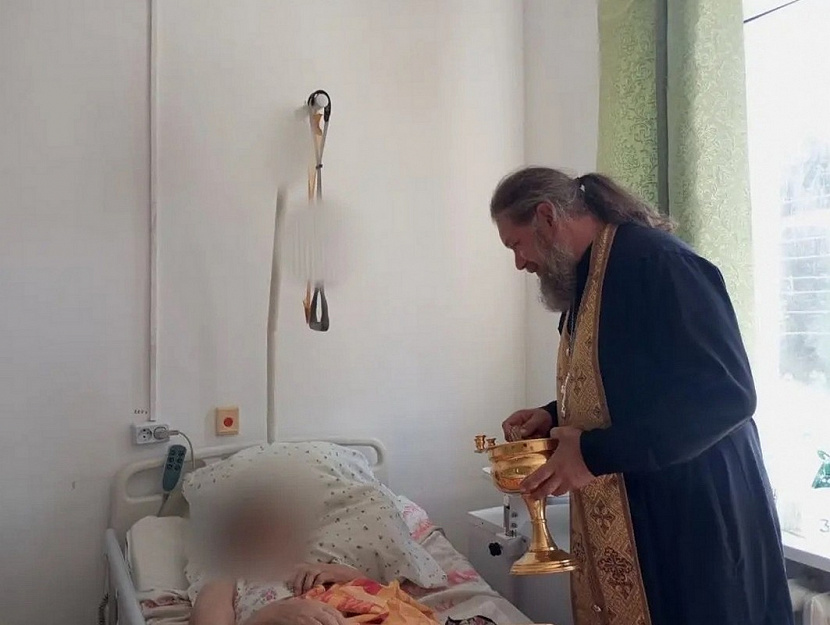 В Зауралье священник вновь посетил сельский хоспис