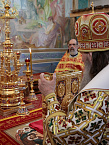 В Курганском храме Рождества Христова состоялась архиерейская пасхальная Литургия